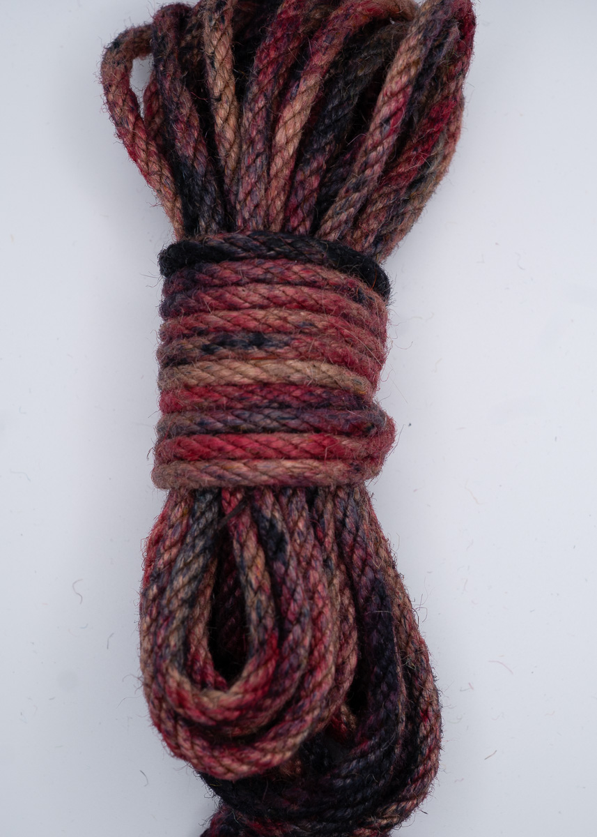 Everything Bagel multicolor hand-dyed jute rope
