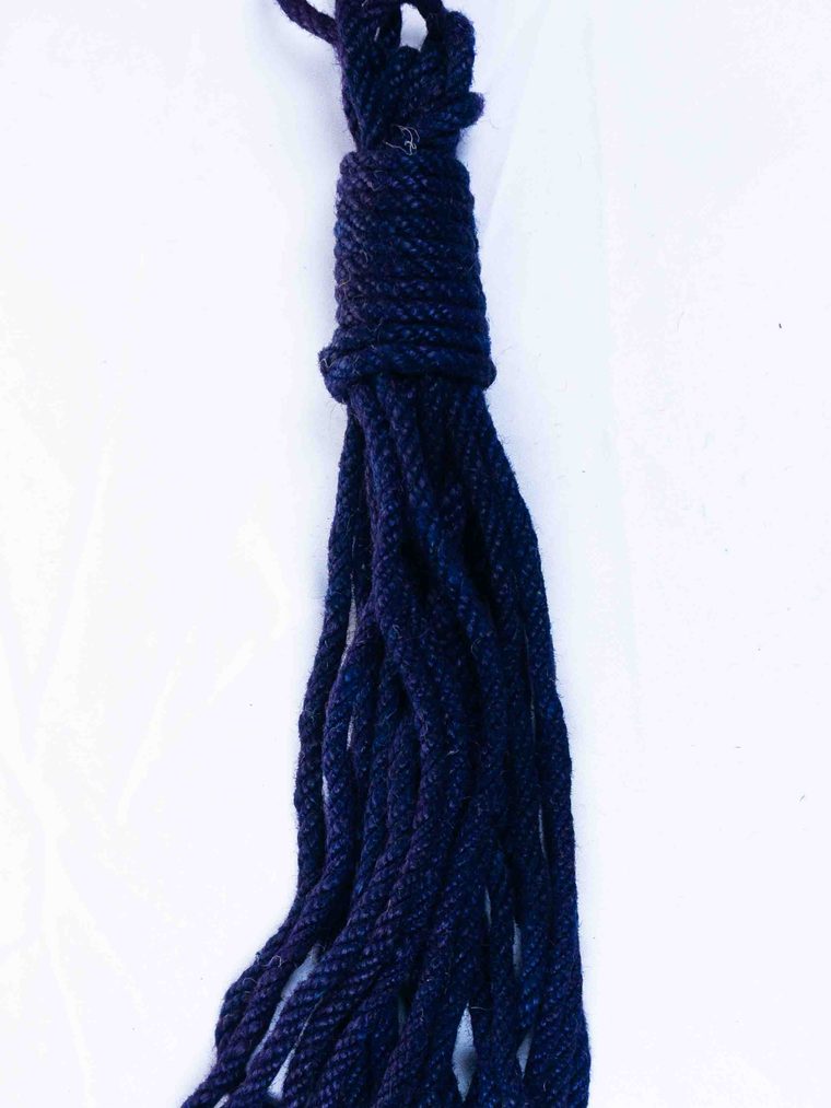 Dark Navy hand-dyed jute rope