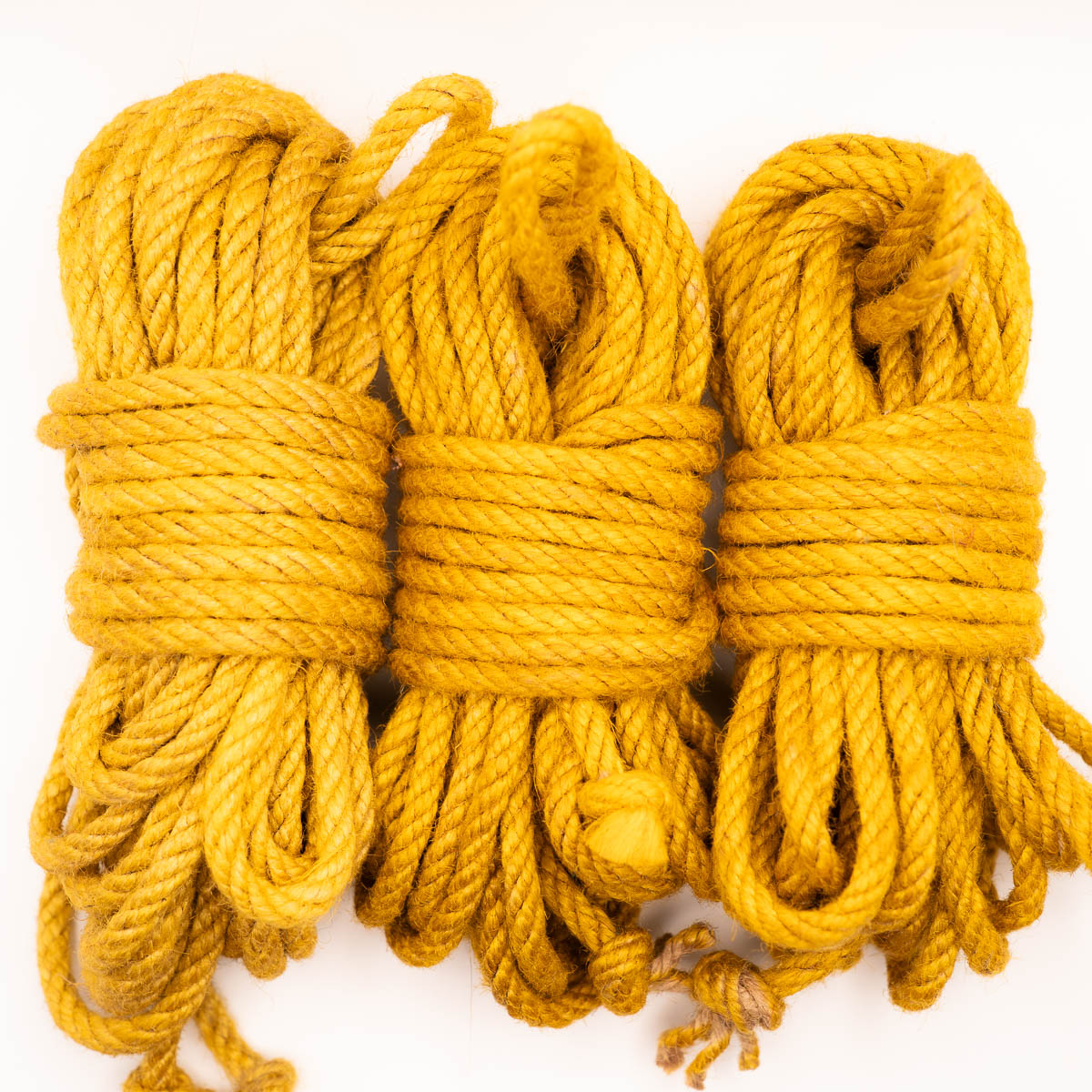 Gold hand-dyed jute rope